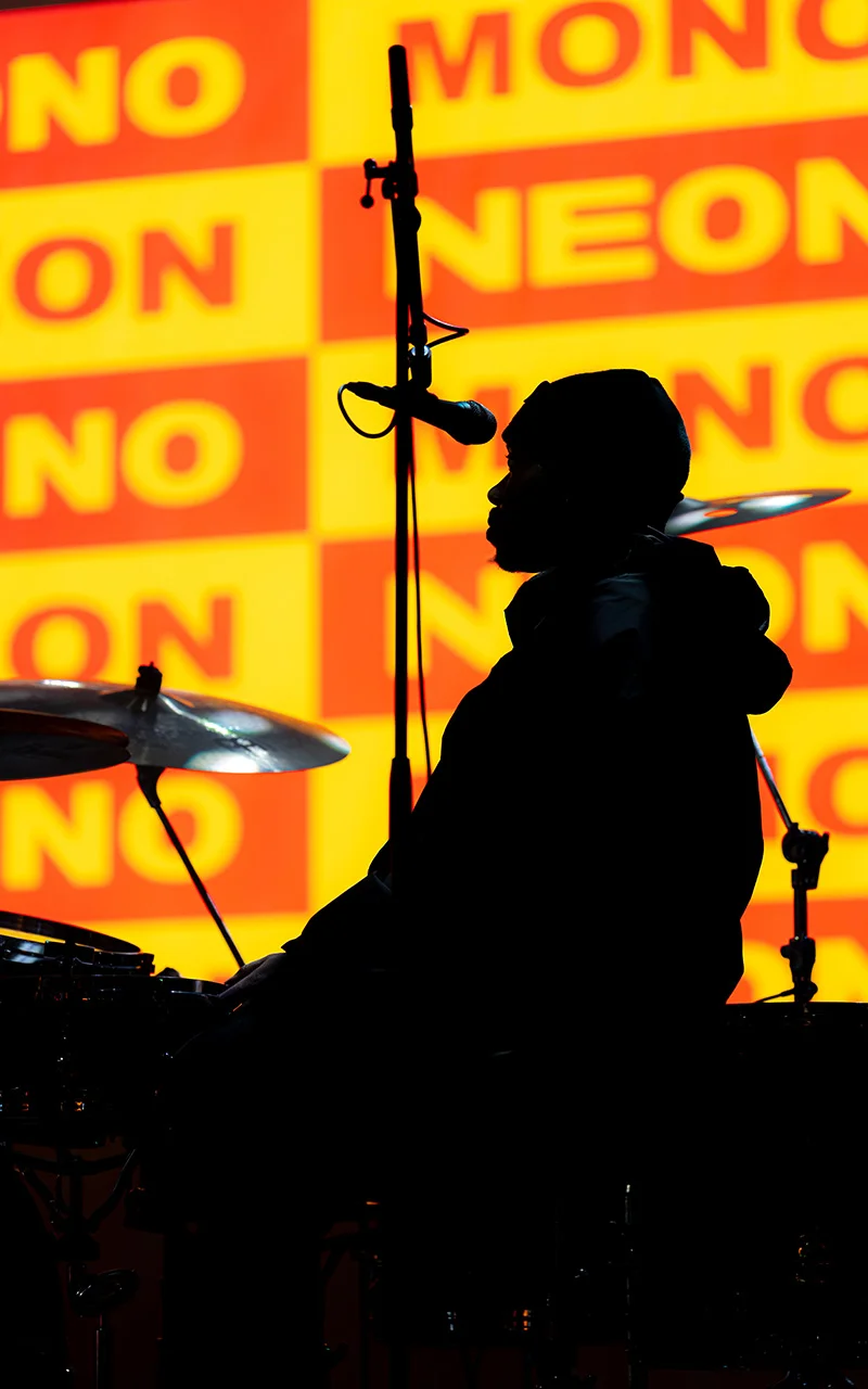 drummer black silhouette photograph